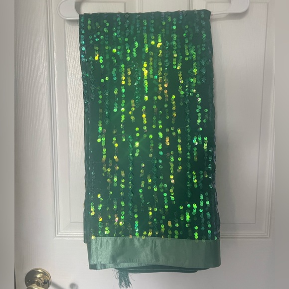 Georgette sequin saree set - Picture 6 of 9